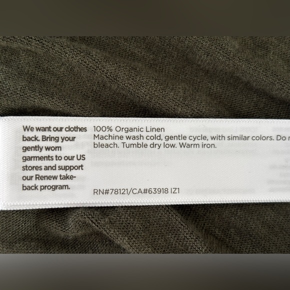 Eileen Fisher Basic Tank NWT Seaweed Organic Linen Jersey M - Picture 6 of 7